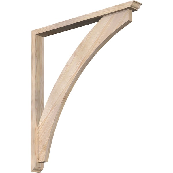 Ekena Millwork Thorton Traditional Smooth Bracket w/ Offset Brace, Douglas Fir, 3 1/2"W x 36"D x 40"H BKT0402X36X40THR01SDF - main
